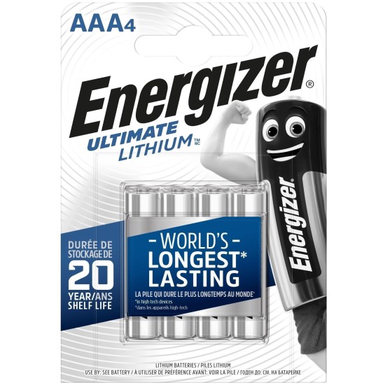 Elem 1.5V - AAA Li Energizer Ultimate Mikro AAA B4 Elem 1.5V - AAA Li Energizer Ultimate Mikro AAA B4