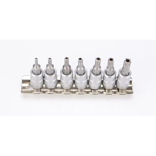 Bit készlet 5 ágú, lyukas-torx TS bit készlet 7 db-os 1/4'' - Yato