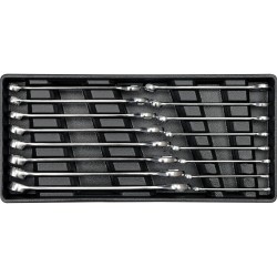 Csillag-villáskulcs készlet 16 db-os 6-21 mm tálcás - Yato