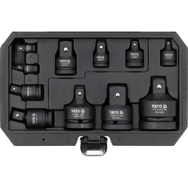 Adapter készlet 1/4''-3/8''-1/2''-3/4''-1''  11 db-os készlet- gépi - Yato