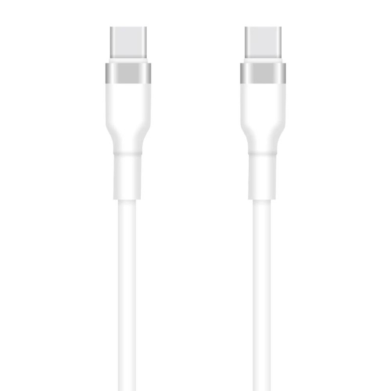 USB töltőkábel - C / C - fehér 3A - 1m - SETTY
