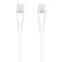 USB töltőkábel - C / C - fehér 3A - 1m - SETTY