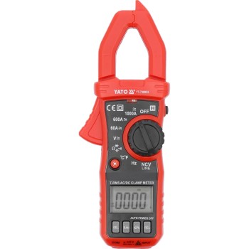 Multiméter, lakatfogós DC 1000 / AC 750V - Yato