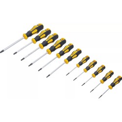 Csavarhúzó készlet Torx lyukas 11 db-os T6 - T40 - Kraftmann