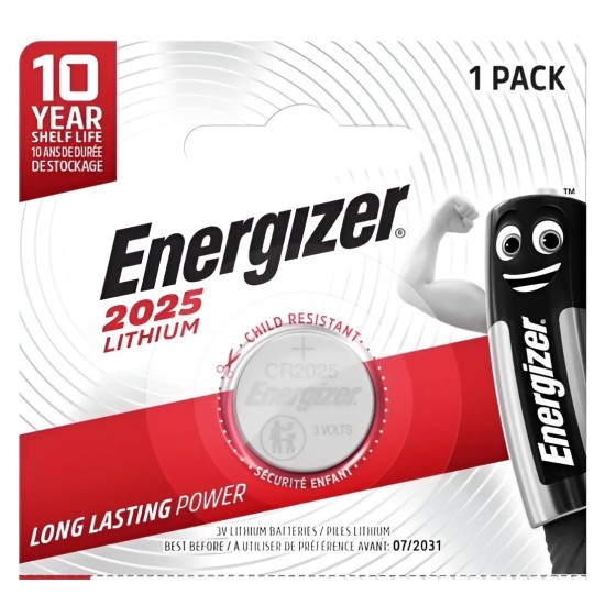 Elem 3V - CR2025 gombelem - Li Energizer Elem 3V - CR2025 gombelem - Li Energizer