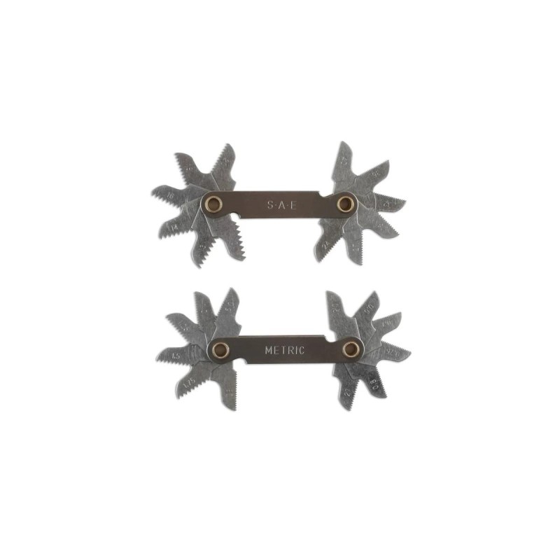 Menetfésű Metrikus 0.5 - 1.75 mm 10 részes + SAE 12-40 12 részes 2 DB