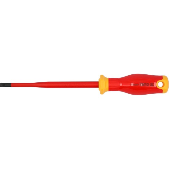 Csavarhúzó szigetelt lapos 6,5x150 mm VDE 1000V - Slim - Yato Csavarhúzó szigetelt lapos 6,5x150 mm VDE 1000V - Slim - Yato
