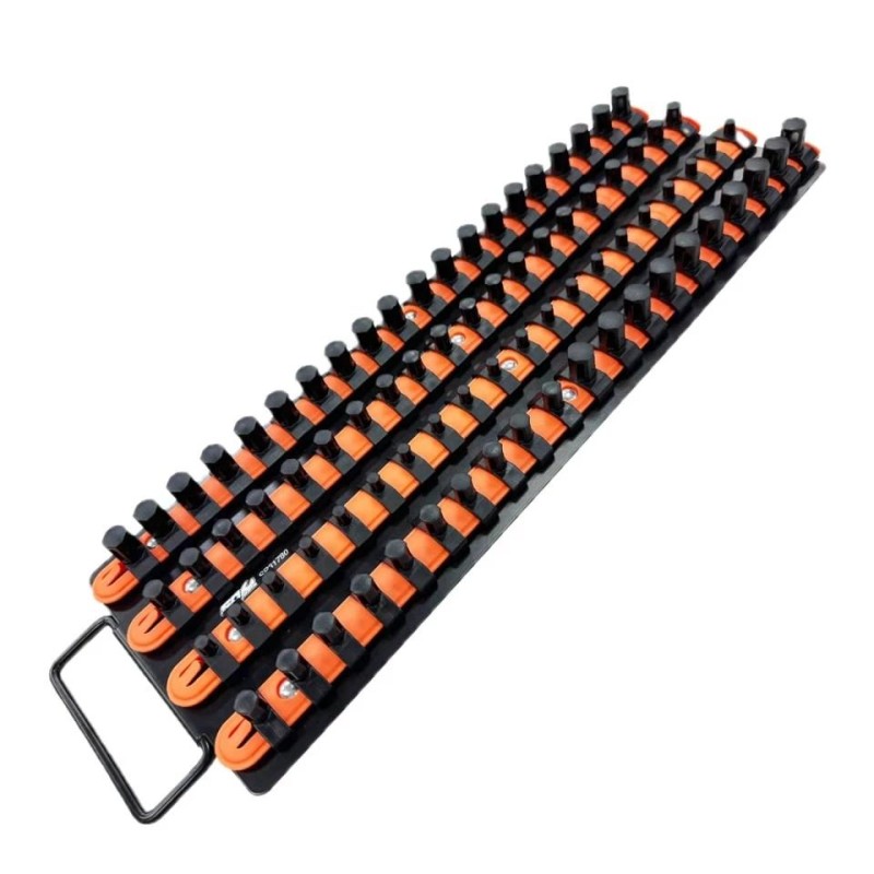 Dugókulcstartó sín, fiókba helyezhető 80 db-os 1/4''-3/8''-1/2'' SP Tools