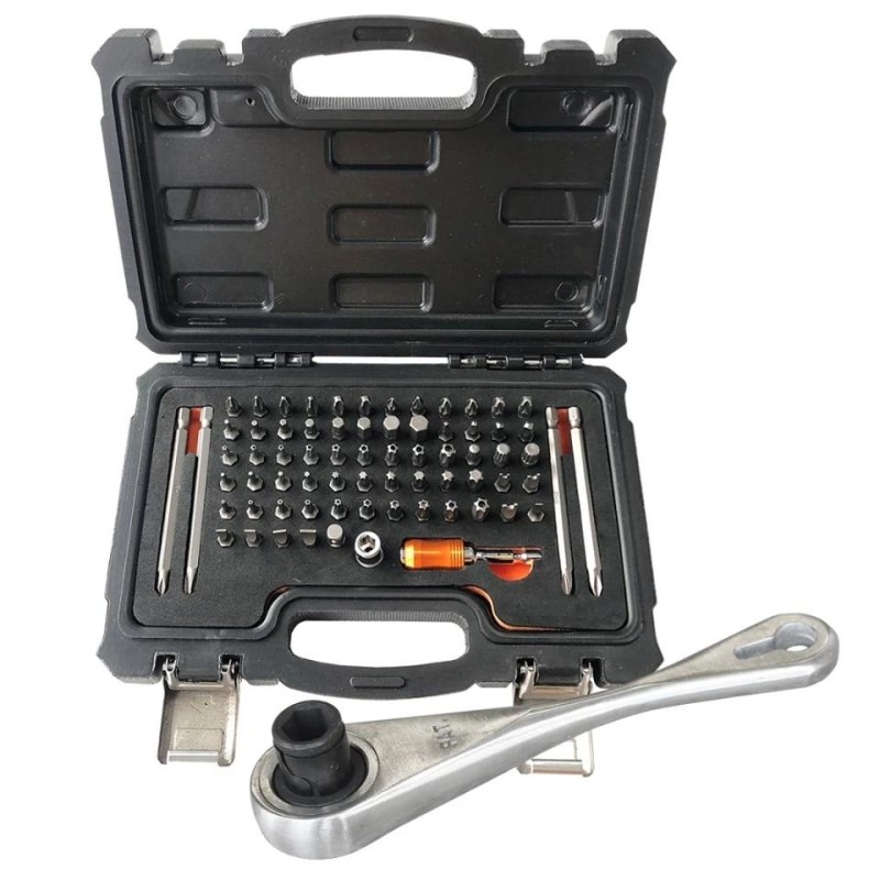 Csavarhúzó bit készlet 71 db-os + Ajándék racsnis kulcs - SP Tools