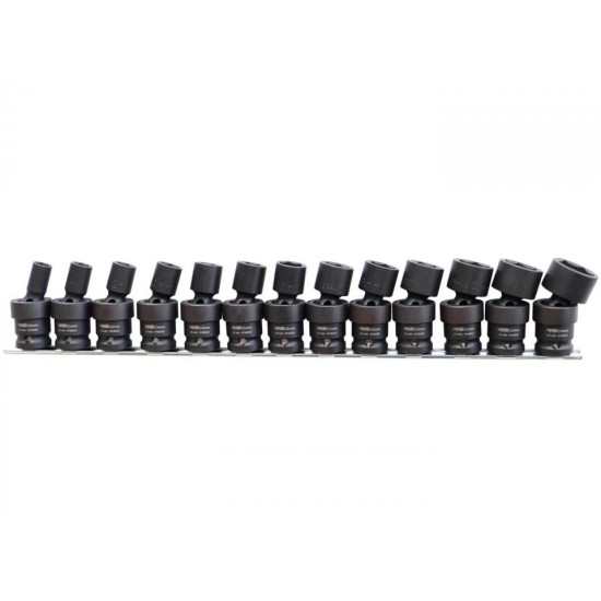 Légkulcsfej készlet 1/2'' 13 db 10-24 mm - Gépi Csuklós kivitel - SP Tools Légkulcsfej készlet 1/2'' 13 db 10-24 mm - Gépi Csuklós kivitel - SP Tools