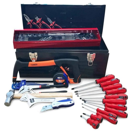 Szerszámos láda felszerelt SP Tools szerszámokkal 66 részes - Metrikus