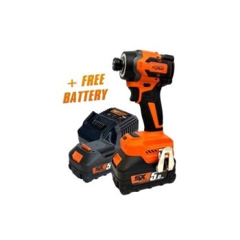 Ütvecsavarozó, akkus 18V  205 Nm 1/4'' bit 2db 5.0Ah - SP Tools