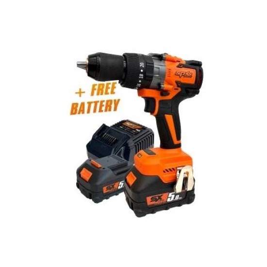 Ütvefúró-csavarbehajtó, akkus 18V 65 Nm 2db 5.0Ah 13 mm - SP Tools Ütvefúró-csavarbehajtó, akkus 18V 65 Nm 2db 5.0Ah 13 mm - SP Tools