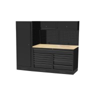 Műhelybútor USA SERIES Szett: 2400 x 660 x 2000 mm BÜKKFA munkalappal