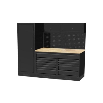 Műhelybútor USA SERIES Szett: 2400 x 660 x 2000 mm BÜKKFA munkalappal