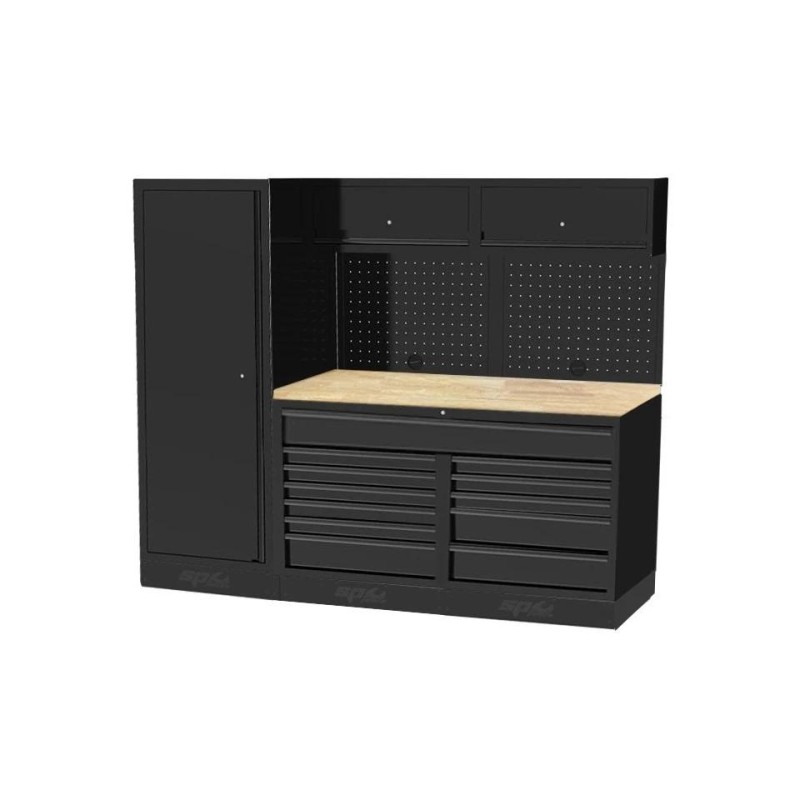 Műhelybútor USA SERIES Szett: 2400 x 660 x 2000 mm BÜKKFA munkalappal