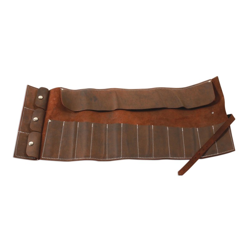 Villáskulcstartó, zsebes, feltekerhető, RETRO BŐR 12+3 részes Gunson