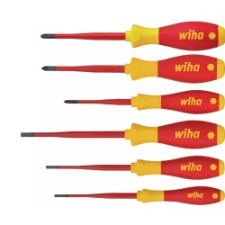 Csavarhúzó készlet VDE Wiha SoftFinish SlimFix 6 db-os SL+PH+PZ Csavarhúzó készlet VDE Wiha SoftFinish SlimFix 6 db-os SL+PH+PZ