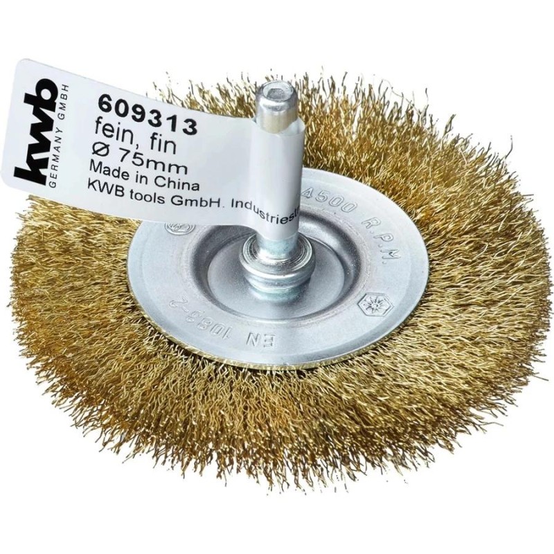 Drótkorong csapos körkefe  75 mm-es RÉZ szálak  75x6x0,2mm