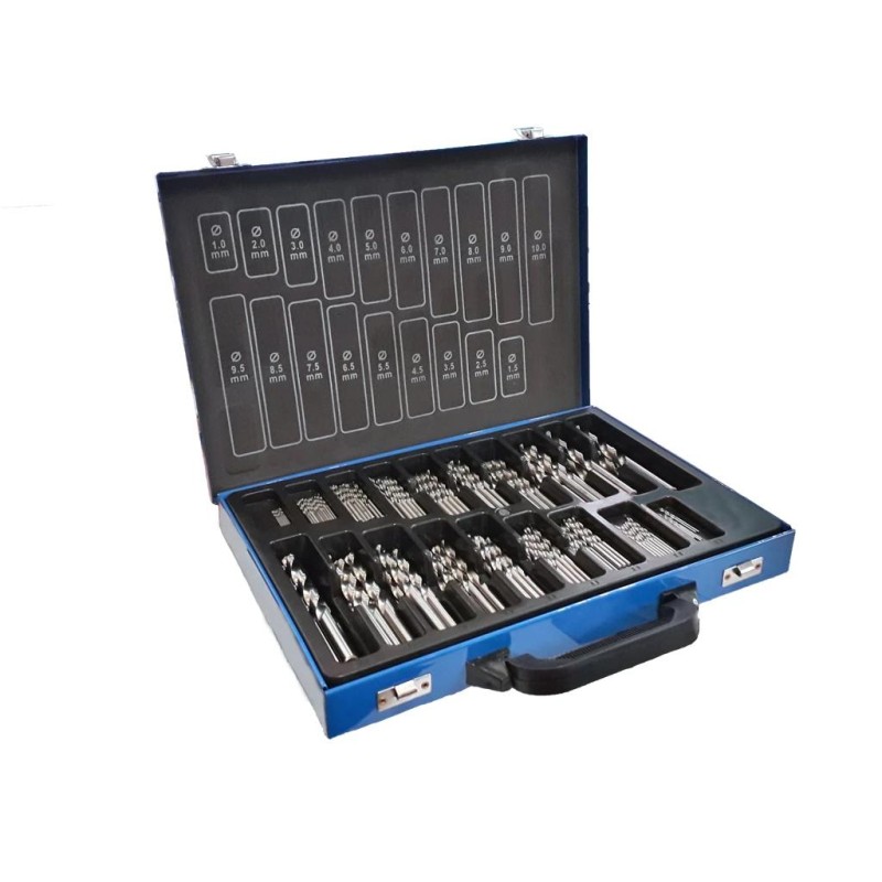 Csigafúró Klt. HSS 170 db-os köszörült - fém kofferben - PTG