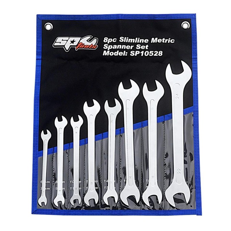 SP Tools SP10528 villás-villáskulcs készlet ultra vékony 8 db 6-24 mm