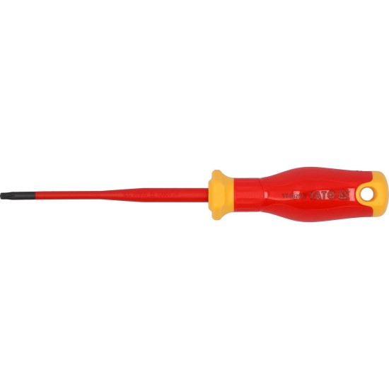 Csavarhúzó VDE 1000 V szigetelt Torx 15 x 100 mm - Slim - Yato Csavarhúzó VDE 1000 V szigetelt Torx 15 x 100 mm - Slim - Yato