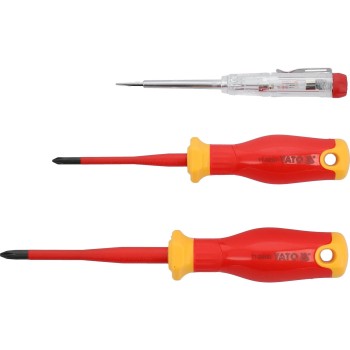 Csavarhúzó készlet szigetelt VDE 1000V  3 db-os PH+fázisceruza - Yato