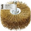 Drótkorong csapos körkefe  80 mm-es acél szálak réz bevonat  80x8mm