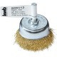 Drótkorong csapos fazékkefe 50 mm-es RÉZ szálak 50x6x0,2mm Drótkorong csapos fazékkefe 50 mm-es RÉZ szálak 50x6x0,2mm