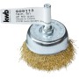 Drótkorong csapos fazékkefe  50 mm-es RÉZ szálak  50x6x0,2mm
