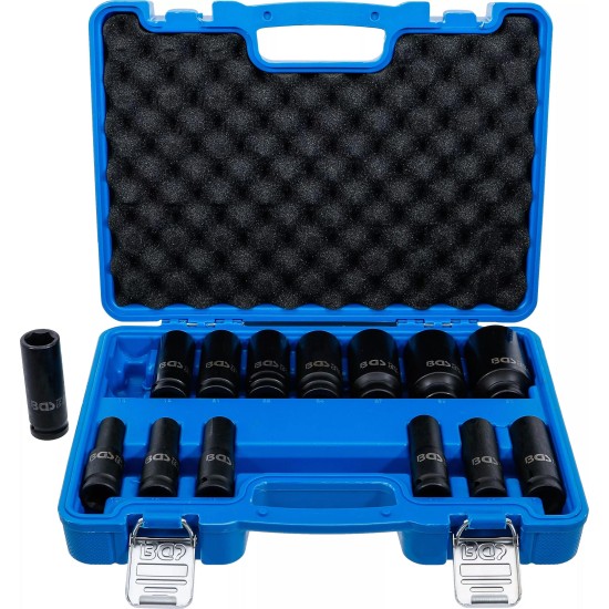 Légkulcsfej készlet 1/2'' 14 db 10-32 mm metrikus hosszú BGS