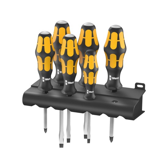 Csavarhúzó készlet üthető 6 db-os 932/6 -falitartóval - Wera Csavarhúzó készlet üthető 6 db-os 932/6 -falitartóval - Wera