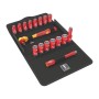 Dugókulcs készlet VDE 1000 V Szigetelt szerszám készlet 3/8'' 17 db-os -
