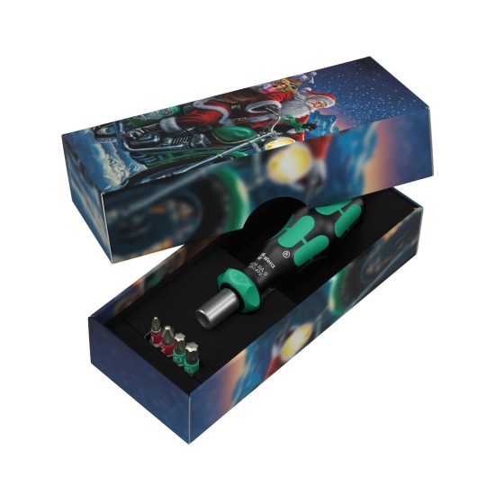 Csavarhúzó bit hajtó racsnis - 838 RA S/4 Christmas - Wera