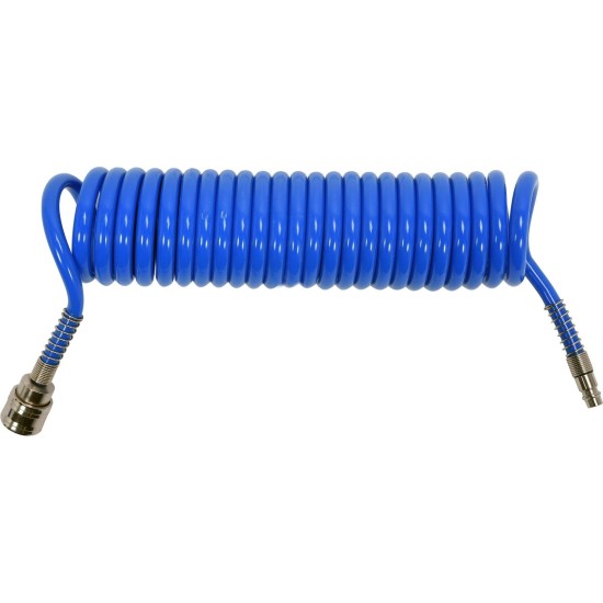 Levegőcső spirál  5 m kék - szerelt  8 mm / 5 mm PU - Yato