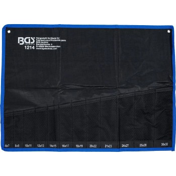 Csillag-csillagkulcs készlet hajlított 12 db-oshoz üres szövettartó -