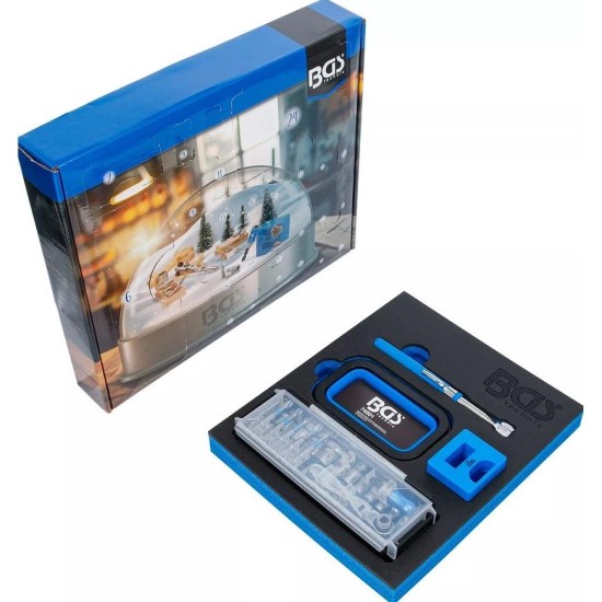 Karácsonyi szerszámkészlet ADVENTI KALENDÁRIUM 44 db-os - BGS Karácsonyi szerszámkészlet ADVENTI KALENDÁRIUM 44 db-os - BGS