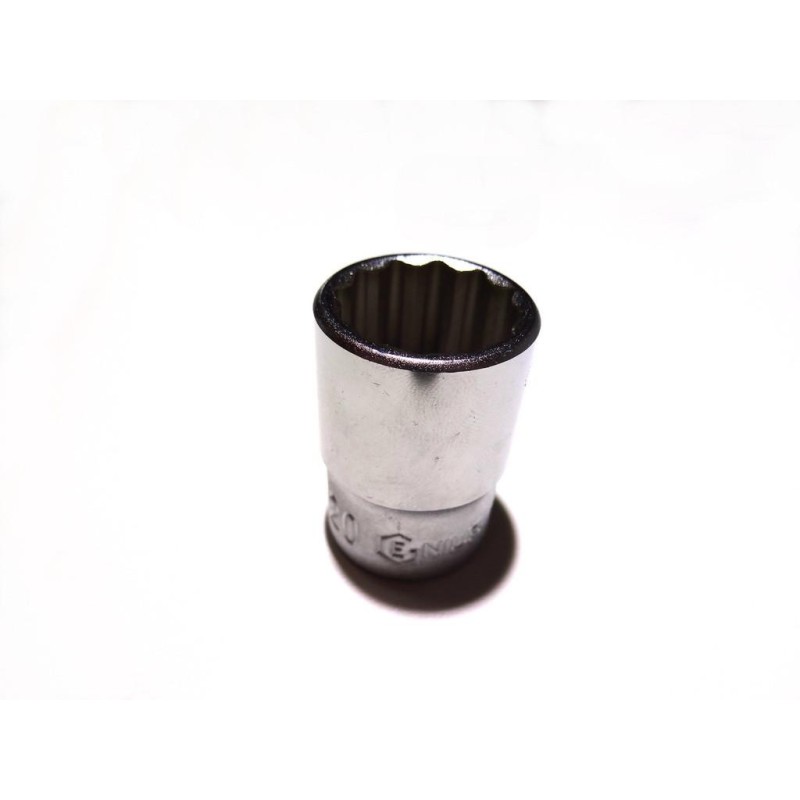 Dugókulcs - crowafej 1/2'' 12 szög normál 20 mm Genius