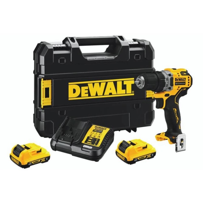 Fúró-csavarozó, akkus 12V 2x2.0Ah Li-Ion 57,5 Nm DeWalt Fúró-csavarozó, akkus 12V 2x2.0Ah Li-Ion 57,5 Nm DeWalt