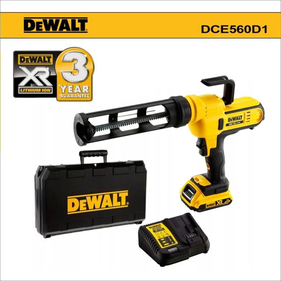 Kinyomó pisztoly akkus - 300 és 310 ml - 18V 2.0Ah - DeWalt