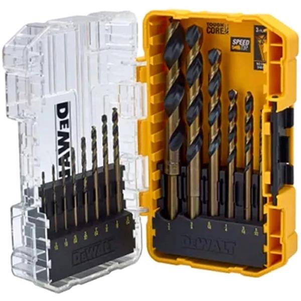 Csigafúró készlet HSS-TiN  14 db-os 1,0-8,0 mm - Dewalt