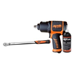 Légkulcs  1/2'' 1800 Nm + 0,5 L Olaj + Nyomatékkulcs 1/2'' 40-200Nm - SP