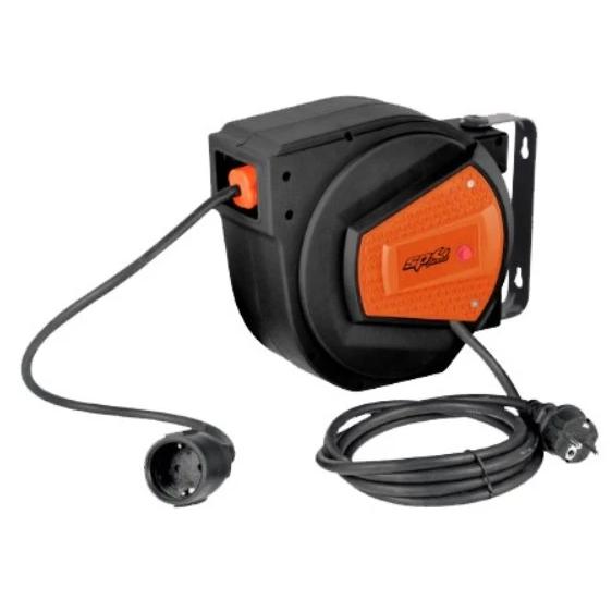 Kábeldob fali automatikus csévélődob 230V 15 +1 méter 3 x 1.5 mm2 -SP