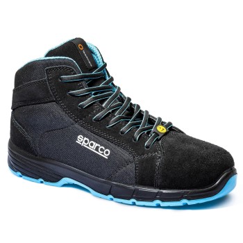 Munkavédelmi bakancs SPARCO - Horizon-H FARGO ESD S3S SR FO Fekete-Kék 43-as