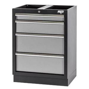 Műhelybútor SP SERIES Alsó rész: 4 fiókos szekrény 680x458x910 mm