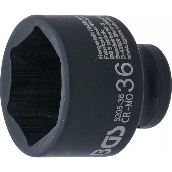 Légkulcsfej 1/2'' 6 l.n. 36-os - BGS