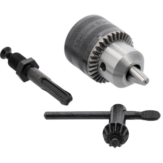 Fúrótokmány, fogaskoszorús 1.5-13 mm 1/2'' + SDS Plus adapter - Yato Fúrótokmány, fogaskoszorús 1.5-13 mm 1/2'' + SDS Plus adapter - Yato