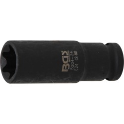 Légkulcsfej 1/2'' belső E-torx E24 hosszított - BGS