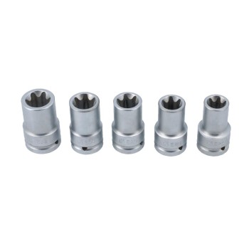 Dugókulcs - crowafej készlet 3/4'' Belső E-torx E24-E32  5 db-os - Laser