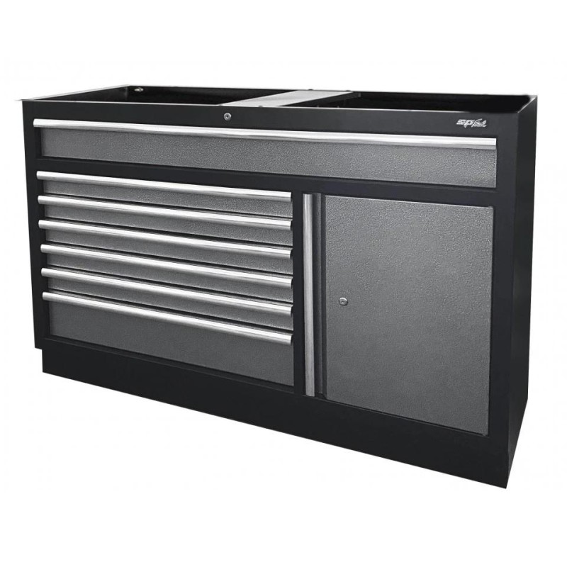 Műhelybútor SP SERIES Alsó rész: 8 fiókos szekrény nagy1360x910x480 mm